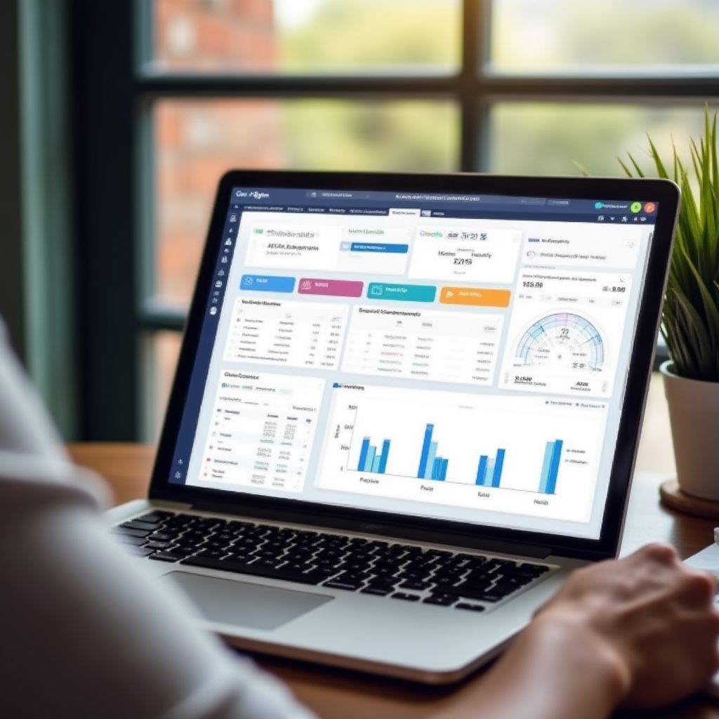 Dashboard interactivo en uso